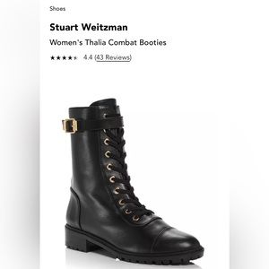 Stuart Weitzman Thalia leather combat boot